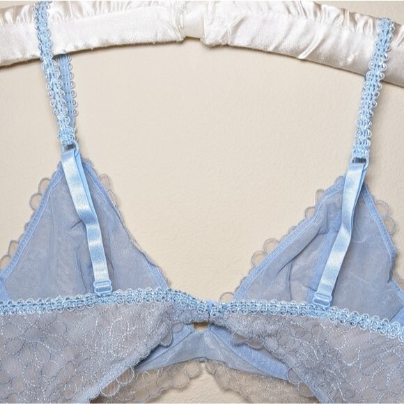 NWT Free People Lucia Underwire Bra Blue - Picture 9 of 12